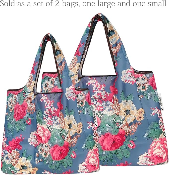 allydrew Large Foldable Tote Nylon Reusable Grocery Bag - Image 4