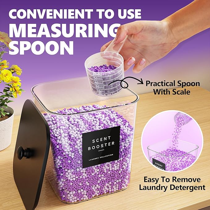 Moforoco 3 Pack Laundry Pods Container, Large Detergent Powder Storage - Image 4