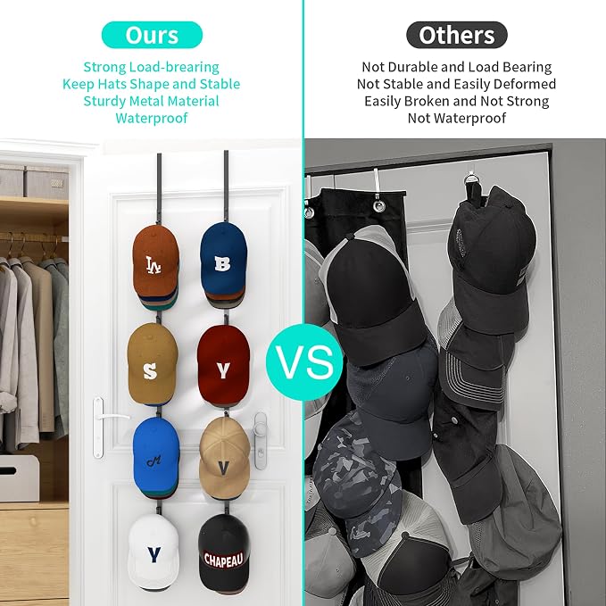 HapiRm Over Door Hat Rack - Image 4