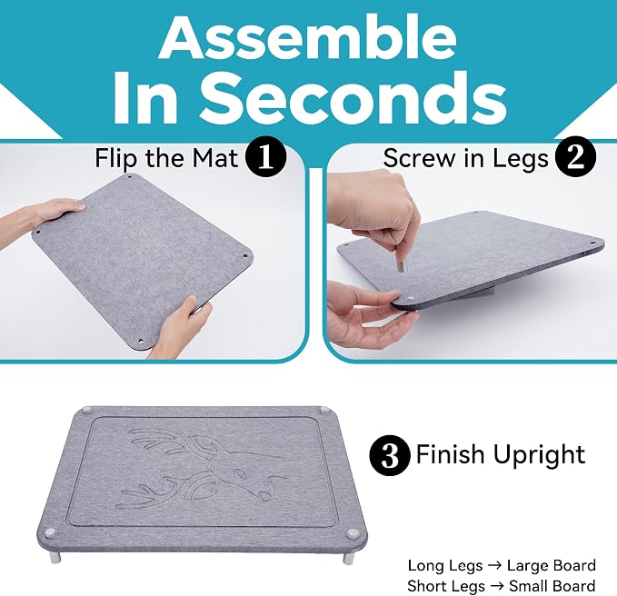 Nested Dish Drying Stone Mat | 2 Pcs Diatomaceous Earth Stone Drying Mats - Image 8