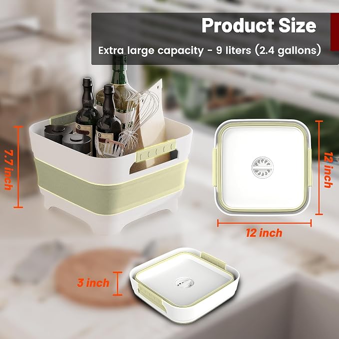 2.4 Gal Collapsbile Wash Basin - Image 2