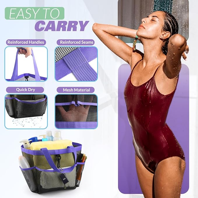 Mesh Shower Caddy Portable for College Dorm Room Essentials - Image 4