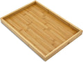 Bam & Boo Natural Bamboo Serving Tray Modern Rectangular by BamBoo