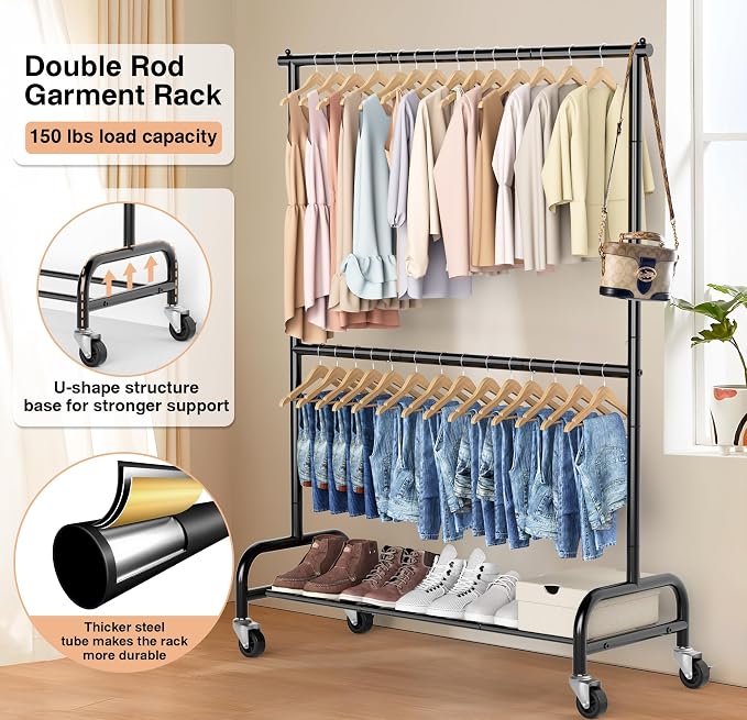 MISSLO Heavy Duty Clothing Racks - Image 2