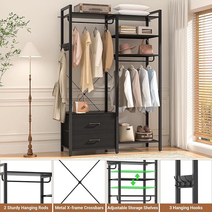78.7'' Clothes Rack for Hanging Clothes - Image 6