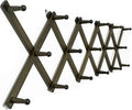 WEBI Accordion Wall Hanger, Expandable Wooden Hat Rack by WEBI
