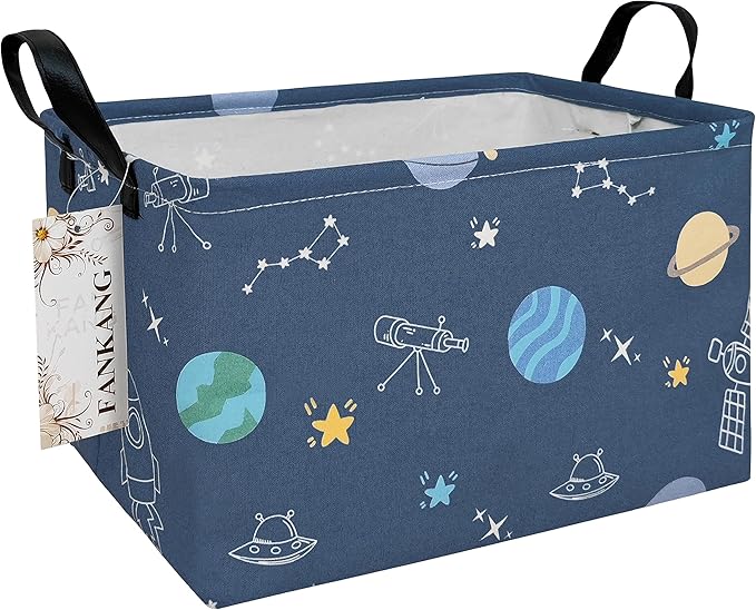 FANKANG Storage Bins, Nursery Hamper Canvas Laundry Basket Foldable by FANKANGStorageBasket