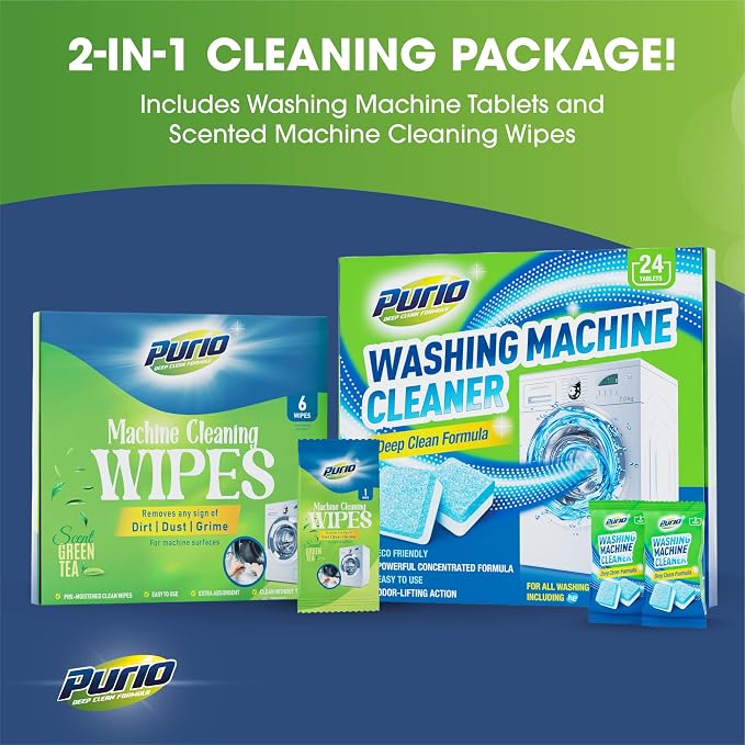 Washing Machine Cleaner Tablets 24-Ct Deep Cleaning Formula Washer Machine - Image 3