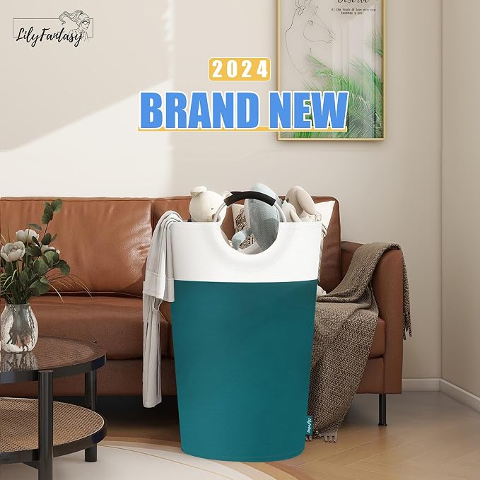 125L Laundry Basket, Collapsible Laundry Hamper - Image 6