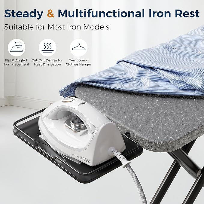 BEWISHOME Foldable Ironing Board, Compact Iron Board - Image 5