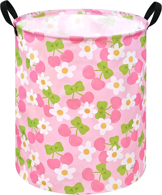 KUNRO Round Laundry Gift Basket Storage Hamper Clothes Storage Basket Organizer by KUNRO