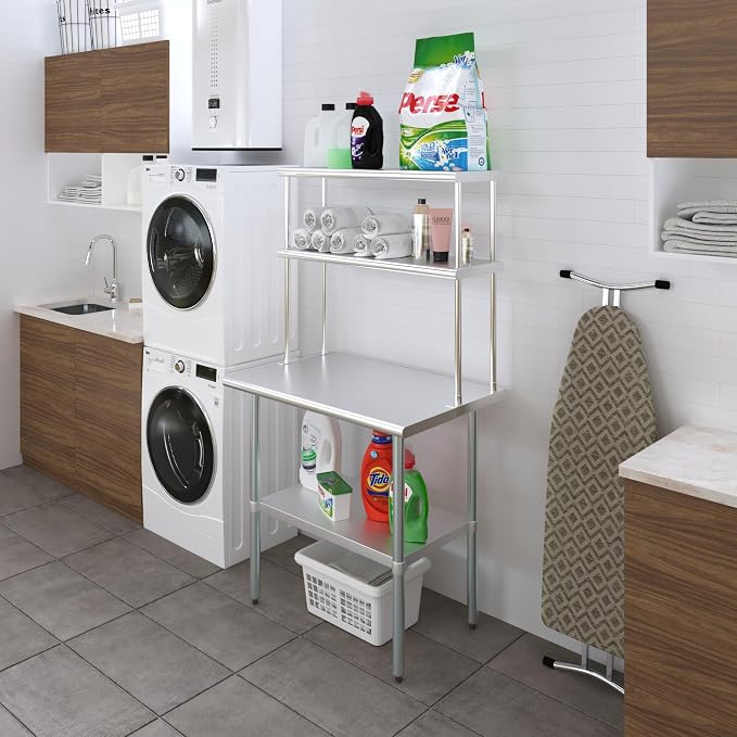 AmGood Double OverShelf Stainless Steel NSF - Image 2