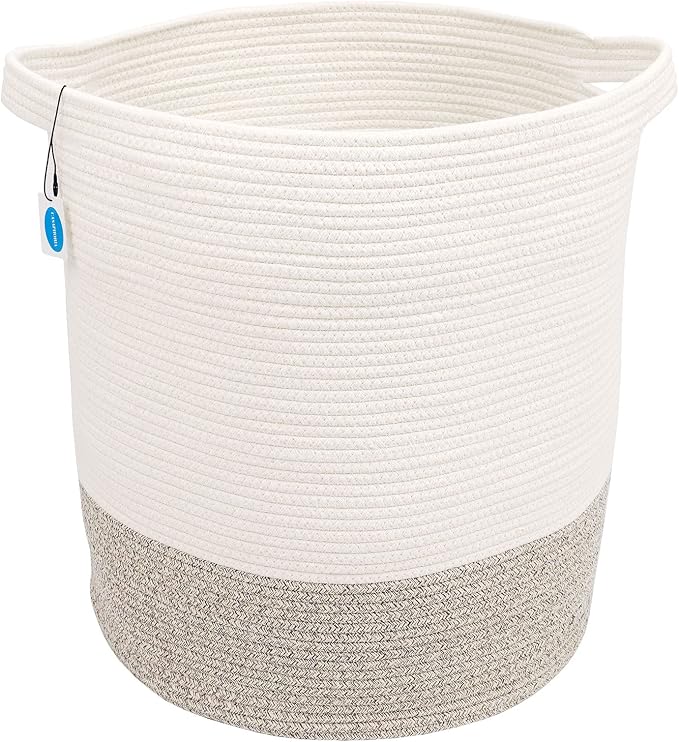 Casaphoria Extra Large Woven Cotton Rope Storage Basket - Image 2