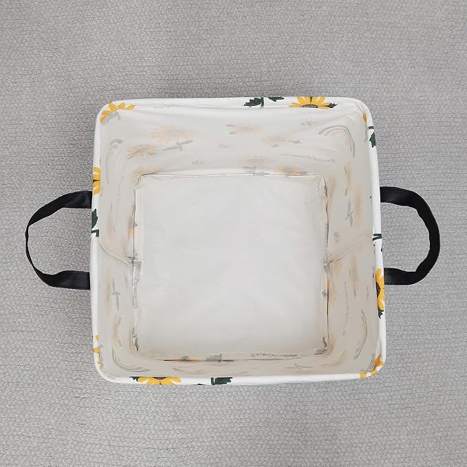 LANGYASHAN Square Storage Baskets Waterproof Canvas Children Laundry Nursery - Image 6