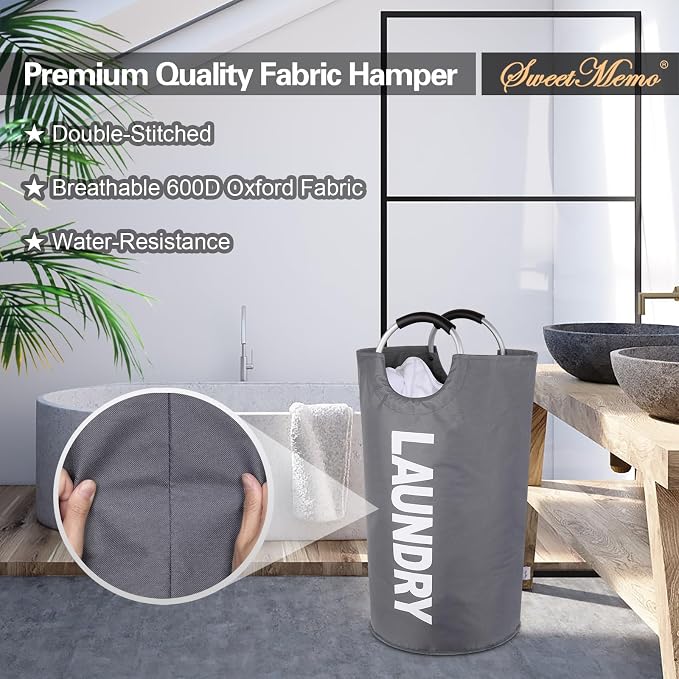Large Laundry Hamper Bag 95L，Tall Laundry Basket - Image 6