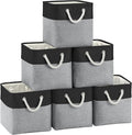 Fabric Cubes Storage Basket, 6 Pack 11x11 in by FinishingBo