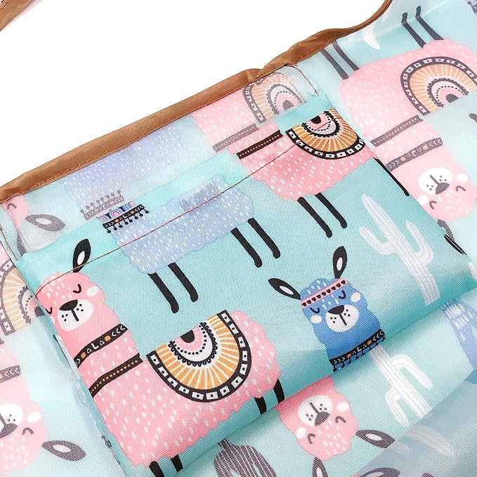 allydrew Large Foldable Tote Nylon Reusable Grocery Bag - Image 4