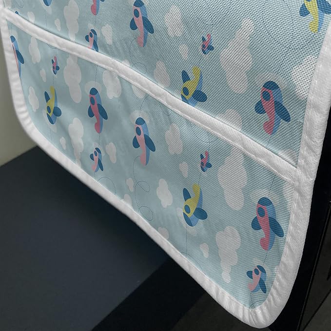 Ambesonne Plane Microwave Oven Cover, Cartoon Style Sky - Image 3