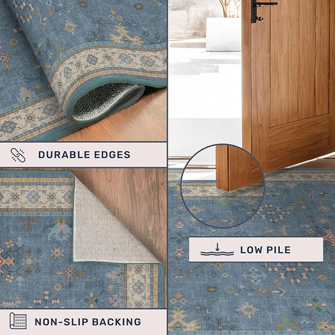 Boho 7x9 Living Room Rugs - Image 5