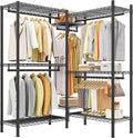 Raybee L Shaped Clothes Rack for Corner, Clothing Racks for Hanging Clothes by Raybee