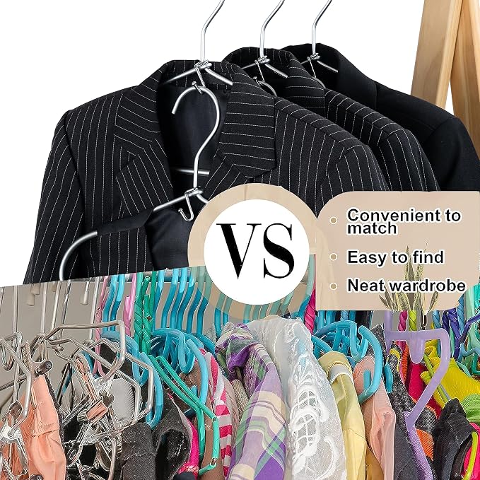 Clothes Hanger Connector Hooks, Clothes Hanger Organizer Mini Space Saving - Image 3