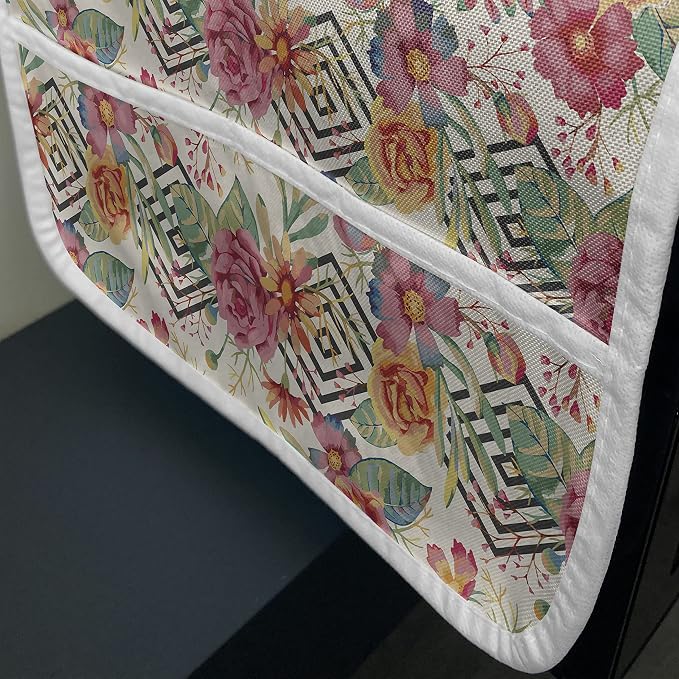 Ambesonne Watercolor Microwave Oven Cover, Diamond Shaped Rectangles Patterned - Image 3