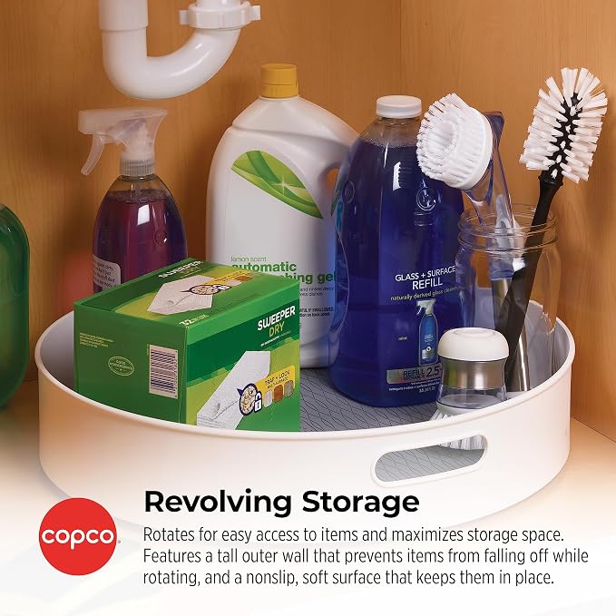 Copco Under-Sink Pantry and Cabinet Organizer, Revolving Storage Solution - Image 4