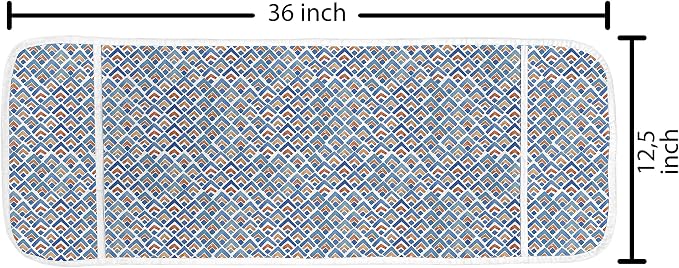 Ambesonne Japanese Microwave Oven Cover, Geometric Chevron Repeating Pattern in - Image 2