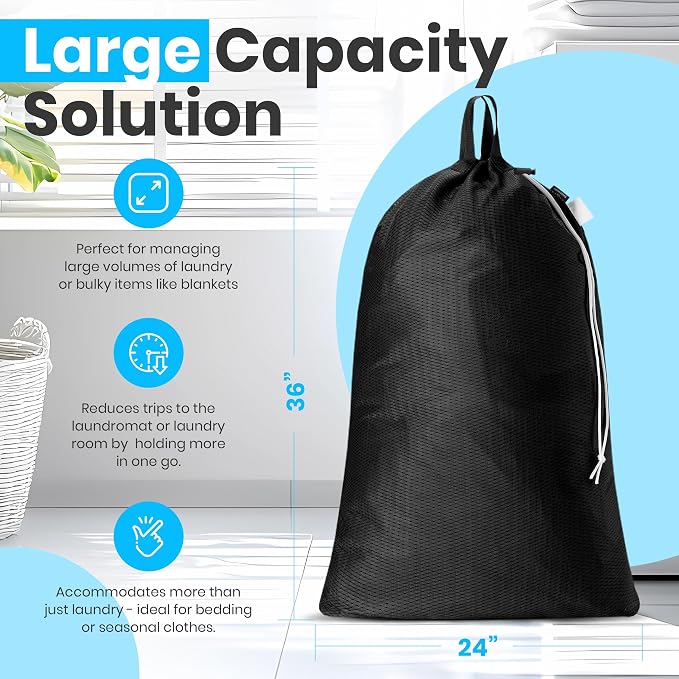 Large Mesh Laundry Bags - Image 2
