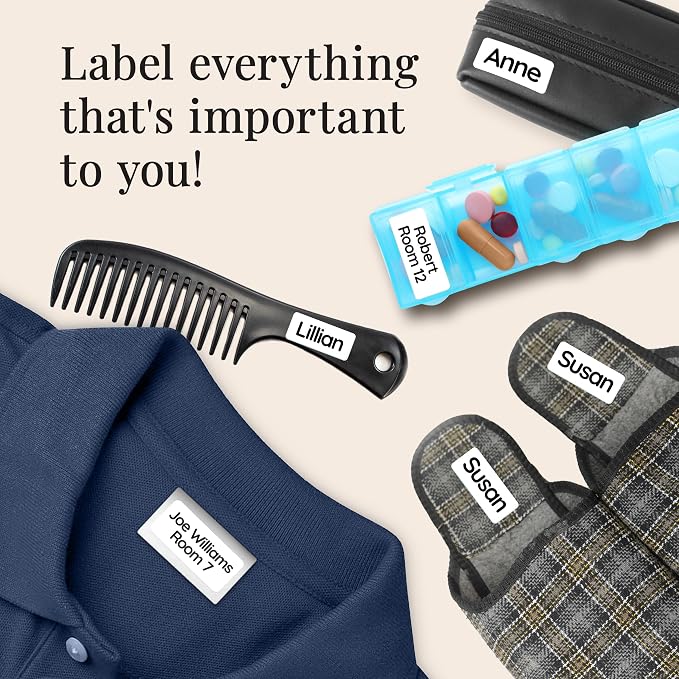 Clothing Labels for Nursing Home White - Image 6