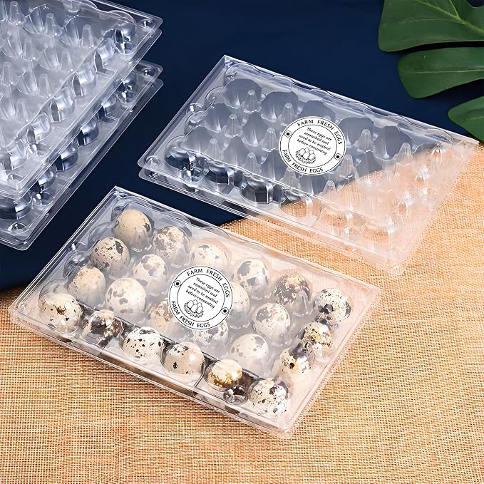 500 Pcs 2 Inch Farm Fresh Eggs Carton Labels Self-Adhesive Unwashed Stickers - Image 3