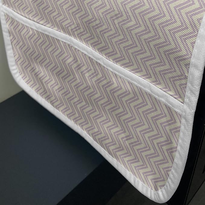Ambesonne Retro Microwave Oven Cover, Horizontal Chevron Zig Zag Pattern - Image 3