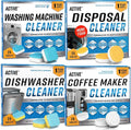 Washer Dishwasher Disposal & Coffee Cleaner Tablets by ACTIVE