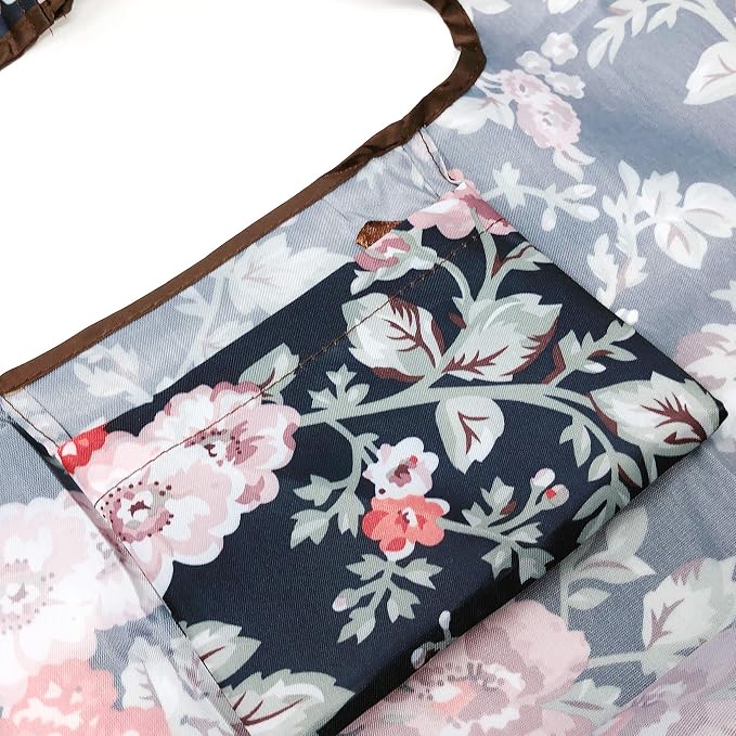 allydrew Large Foldable Tote Nylon Reusable Grocery Bag - Image 4