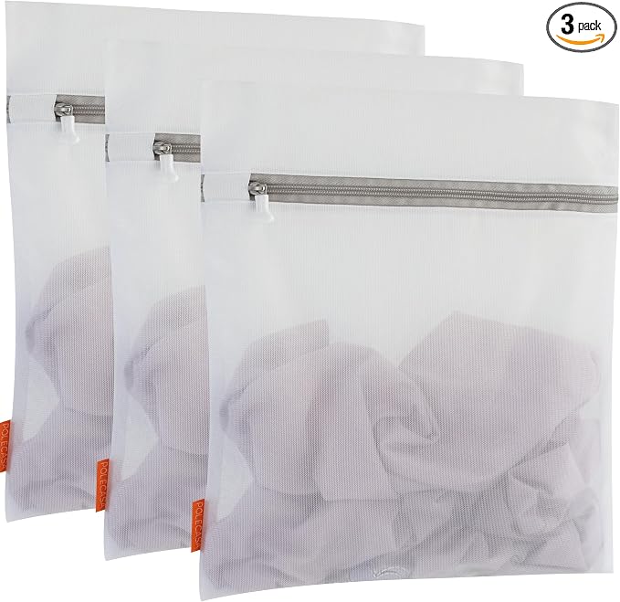 Polecasa 3Pcs 16 x 20 Inches Extra Durable Fine Mesh Laundry Bags by Polecasa