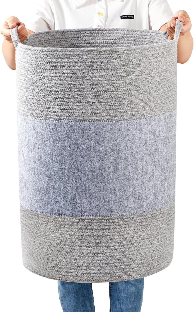 90L Jumbo Laundry Hamper, Tall Baby Nursery Hamper by Homlikelanfocusonhomestorageanddecorationfordecades