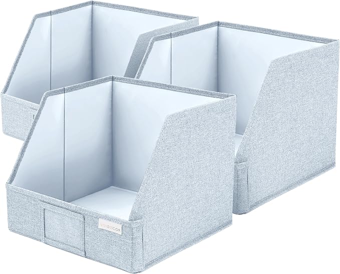 Trapezoid Storage Bins – 12"x12"x10"x 4" Closet Shelf Organizer & Baskets - Image 9