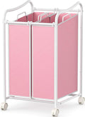 Simple Houseware 2-Bag Heavy Duty Rolling Laundry Sorter Cart by SimpleHouseware