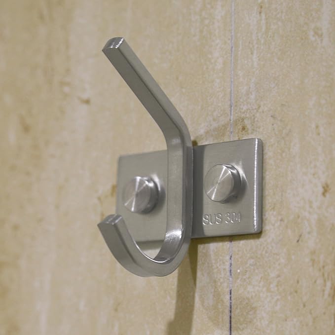 WEBI Coat Hook 5 Set, SUS 304 Heavy Duty Single Robe Hat Bath Towel Hook Closet - Image 2
