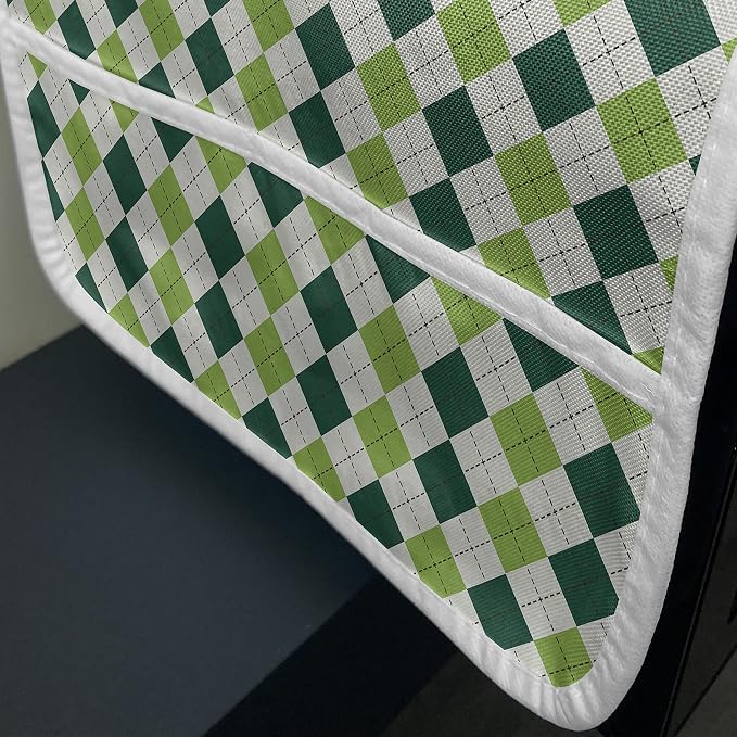 Ambesonne Geometric Microwave Oven Cover, Classical Diamond Line Pattern - Image 3