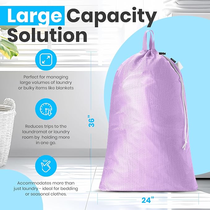 Large Mesh Laundry Bags - Image 2