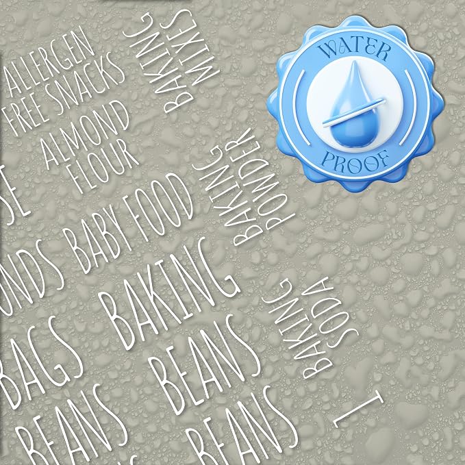 White Font Hygge & Sage Pantry Labels - Image 5