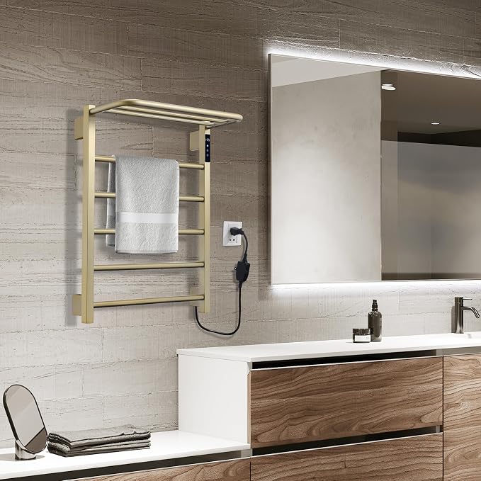 Heated Towel Racks for Bathroom, Hot Towel Warmer 5 Bars - Image 8