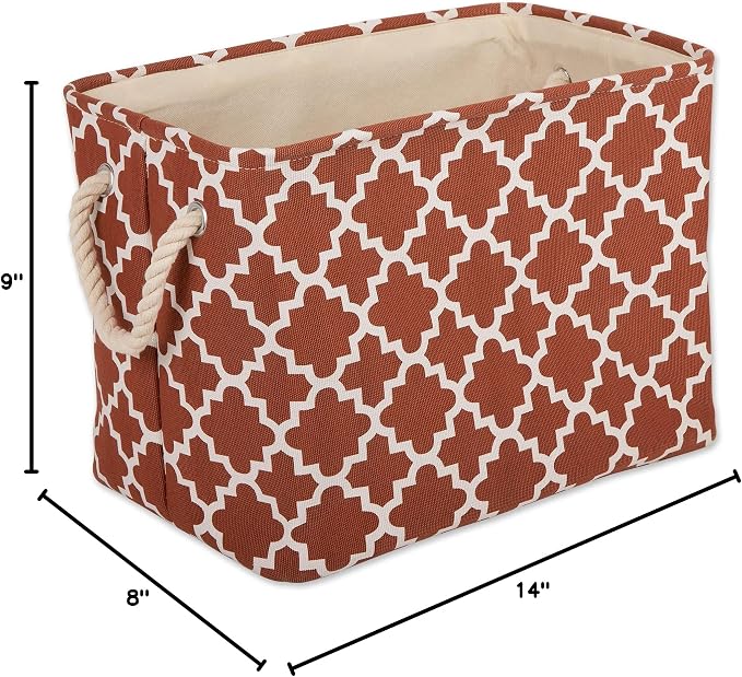 DII Polyester Container with Handles, Lattice Storage Bin - Image 10