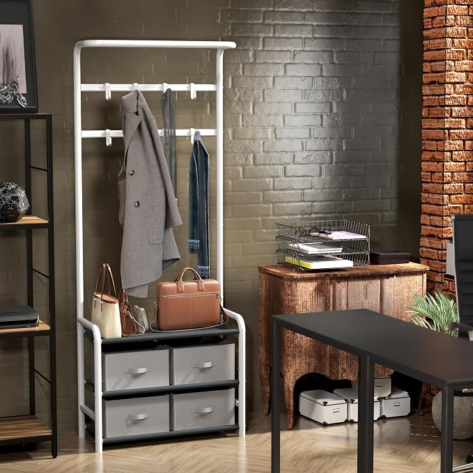 Simple Houseware Space-Saving Coat Rack - Image 4