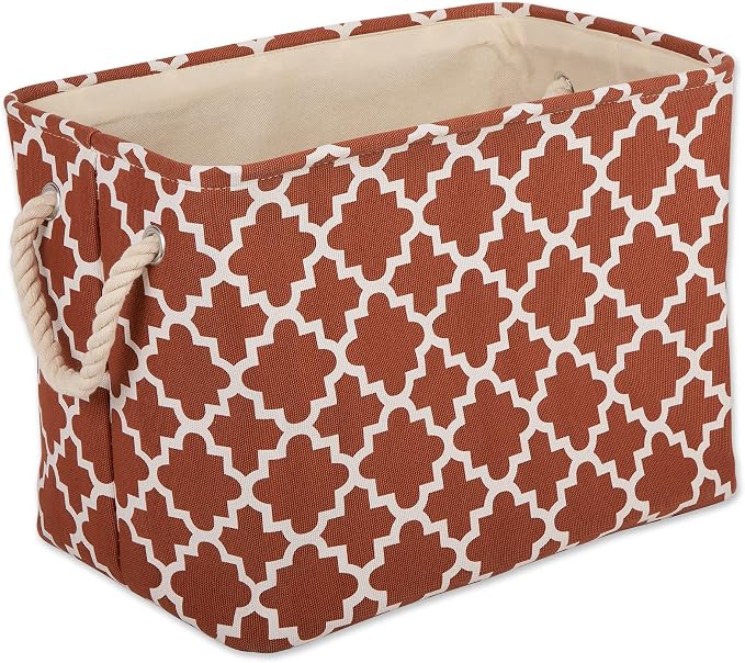 DII Polyester Container with Handles, Lattice Storage Bin by DII