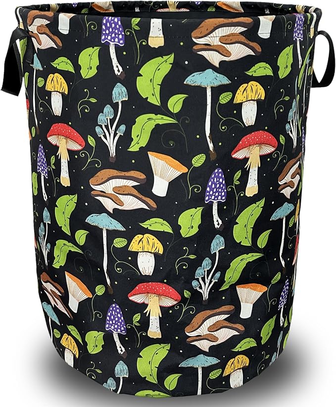 Mushroom Laundry Basket Foldable by SELIONLIKN