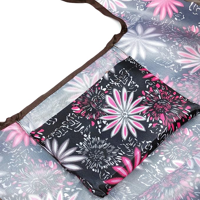 allydrew Large Foldable Tote Nylon Reusable Grocery Bag - Image 4
