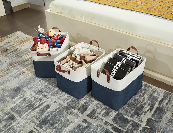 DECOMOMO Extra Large Storage Baskets, Fabric Storage Bins - Image 8