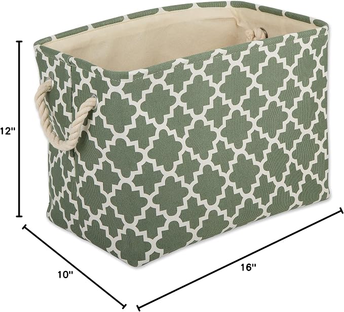 DII Polyester Container with Handles, Lattice Storage Bin - Image 10